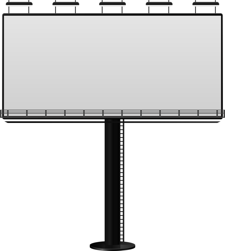 Blank Billboard Structure PNG