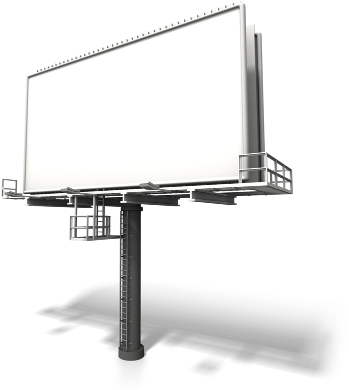 Blank Billboard Structure PNG