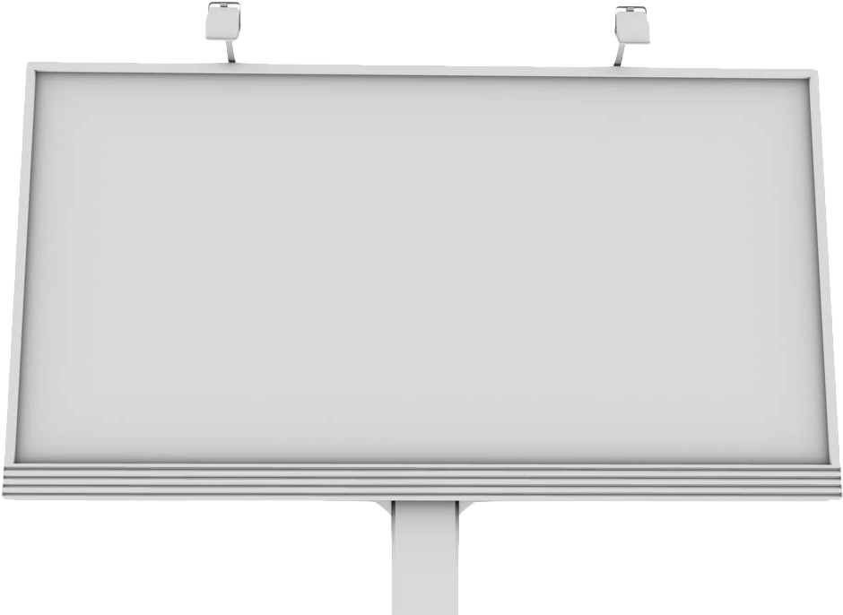 Blank Billboardat Dusk PNG