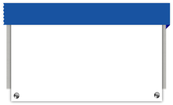 Blank Blue Header Banner PNG