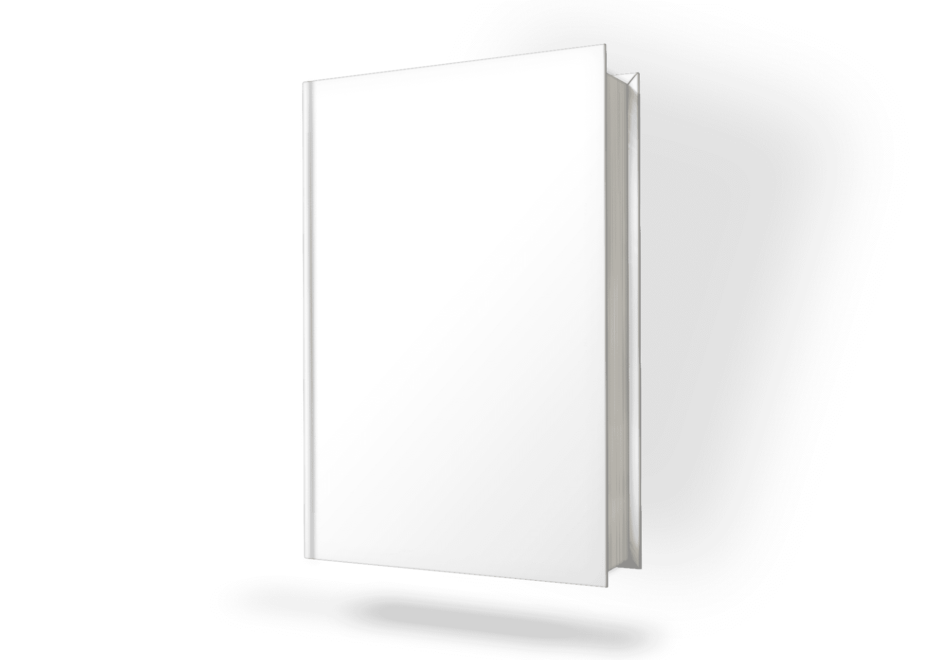 Blank Book Cover Mockup PNG