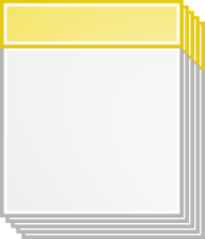 Blank Calendar Pages Stacked PNG