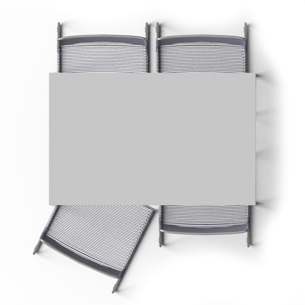 Blank Canvason Easel Top View PNG