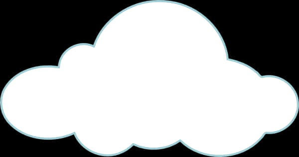 Blank Cloud Shape Graphic PNG
