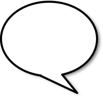 Blank Comic Speech Bubble PNG