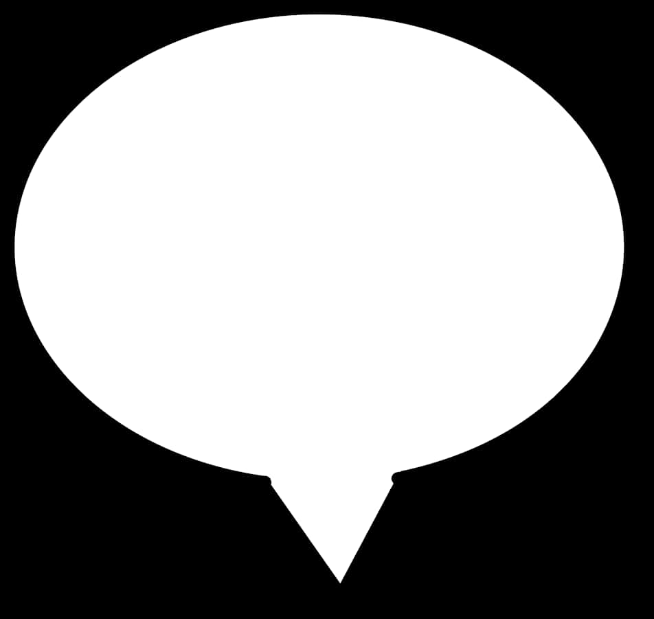 Blank Comic Speech Bubble PNG