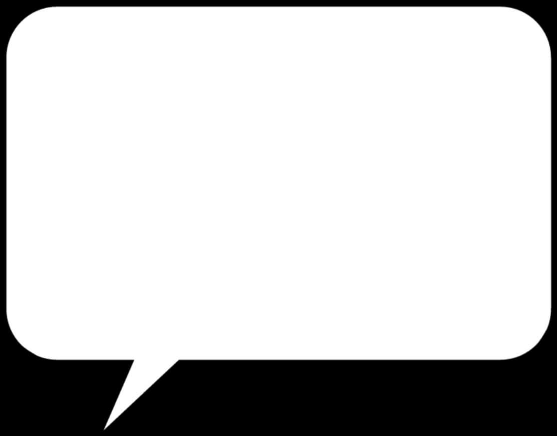 Blank Comic Speech Bubble PNG