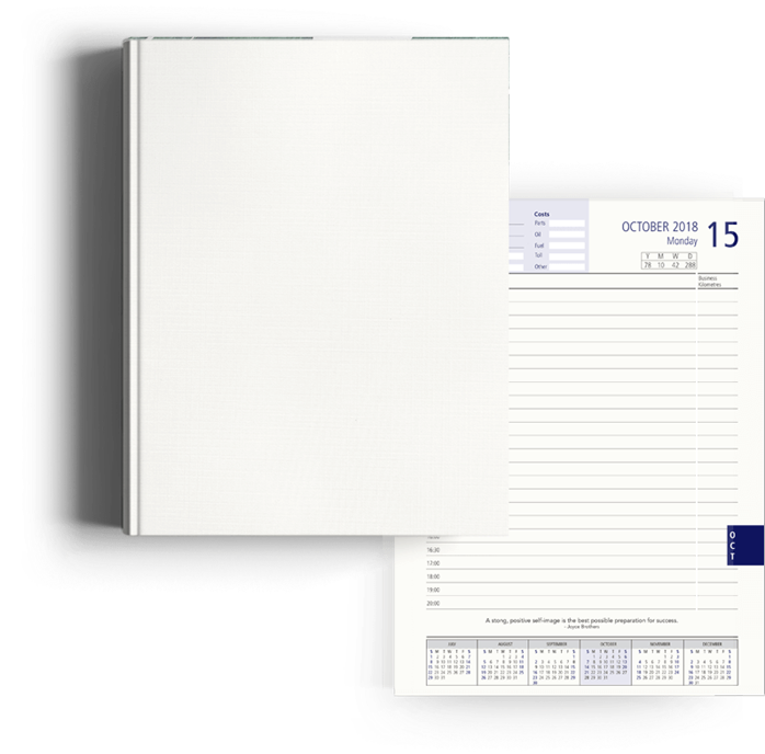 Blank Diary Pagewith Calendar Date PNG