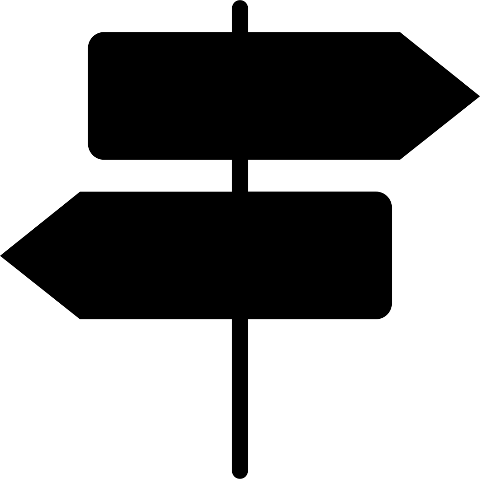 Blank Directional Signpost.png PNG