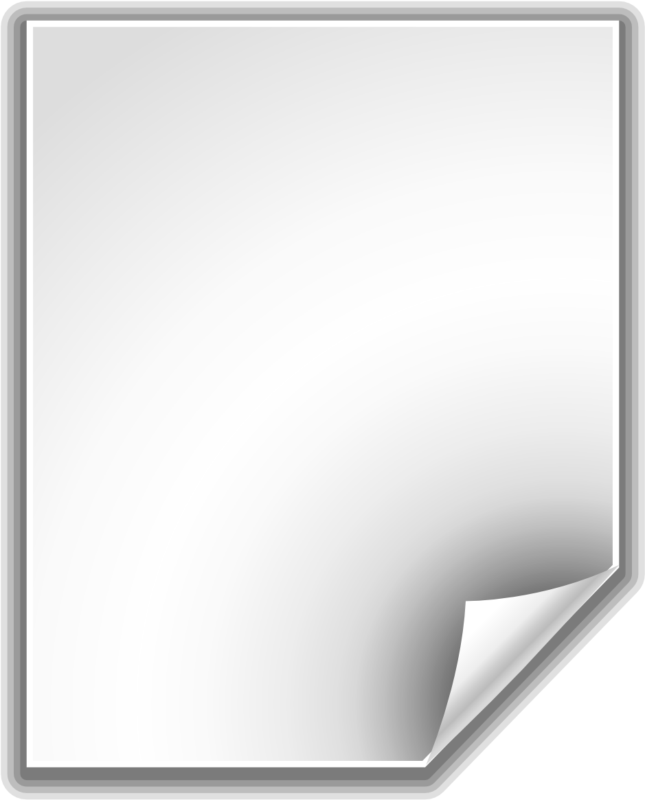 Blank Document Icon PNG