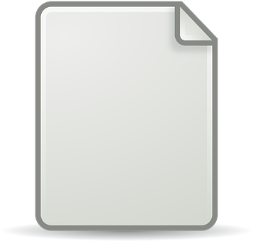 Blank Document Icon PNG