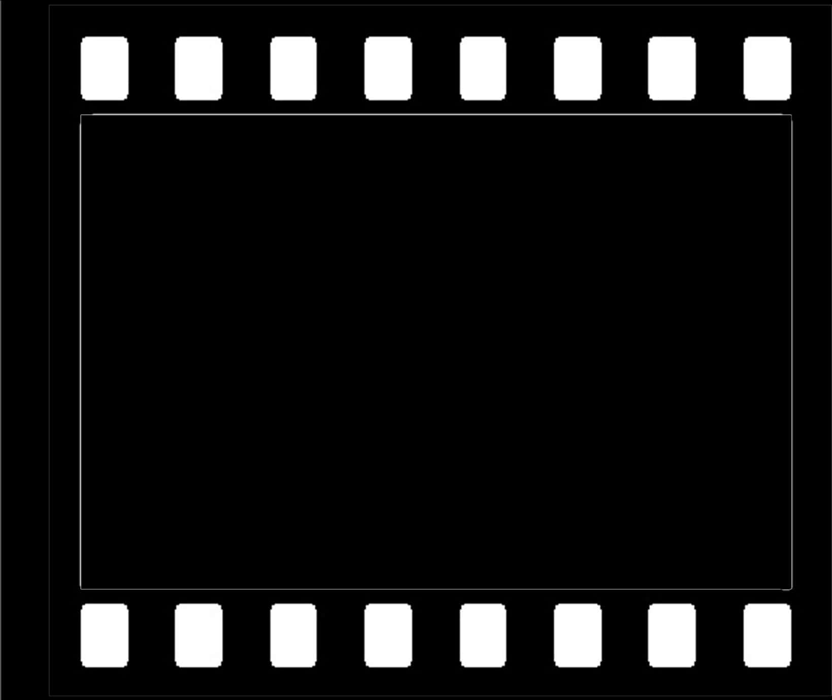 Blank Film Strip Template PNG