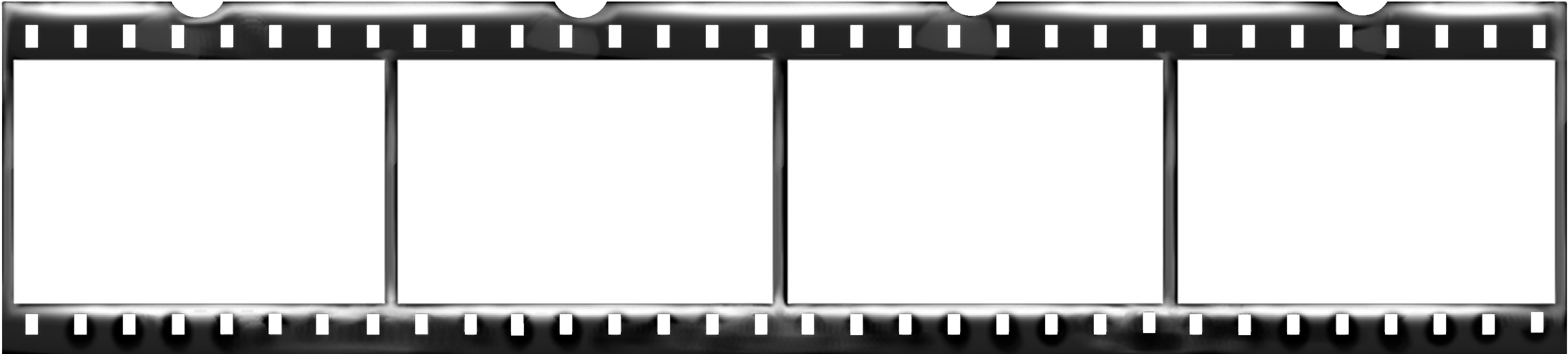 Blank Filmstrip Template PNG