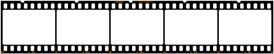 Blank Filmstrip Template PNG