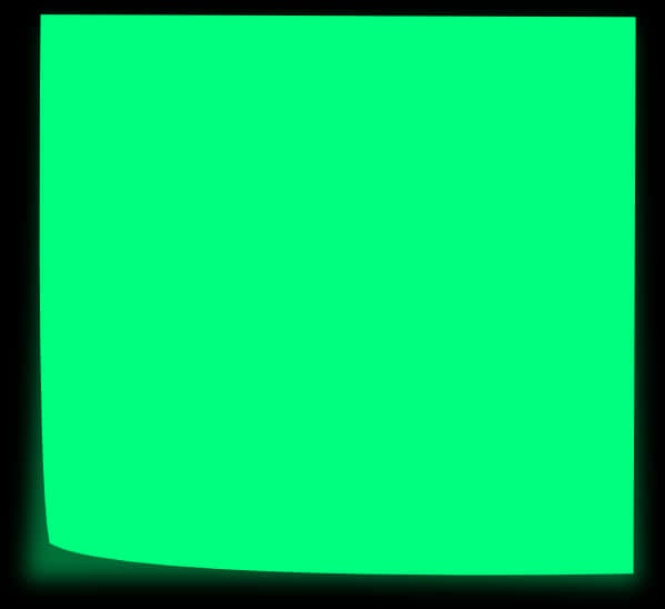 Blank Green Sticky Note PNG