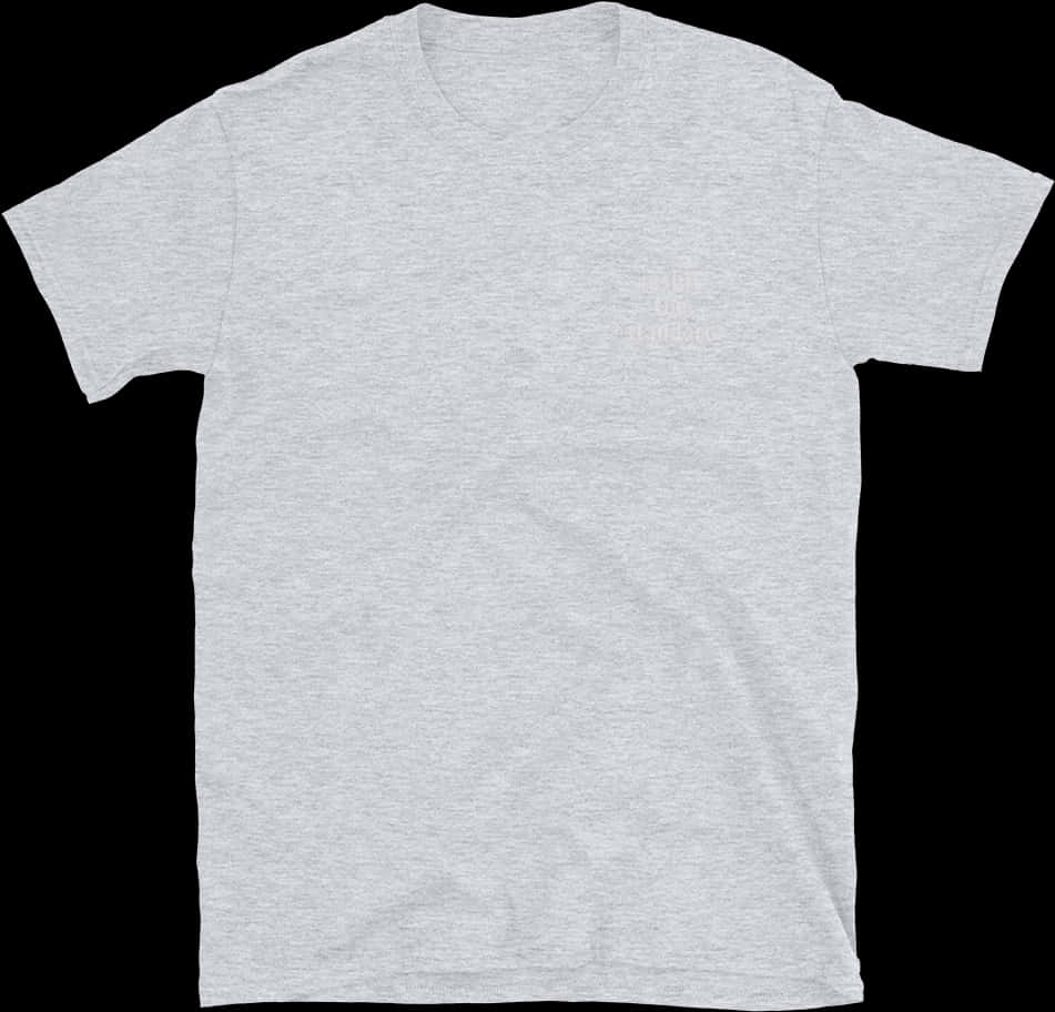 Blank Grey T Shirt Template PNG
