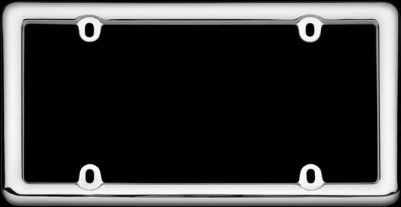 Blank License Plate Frame PNG