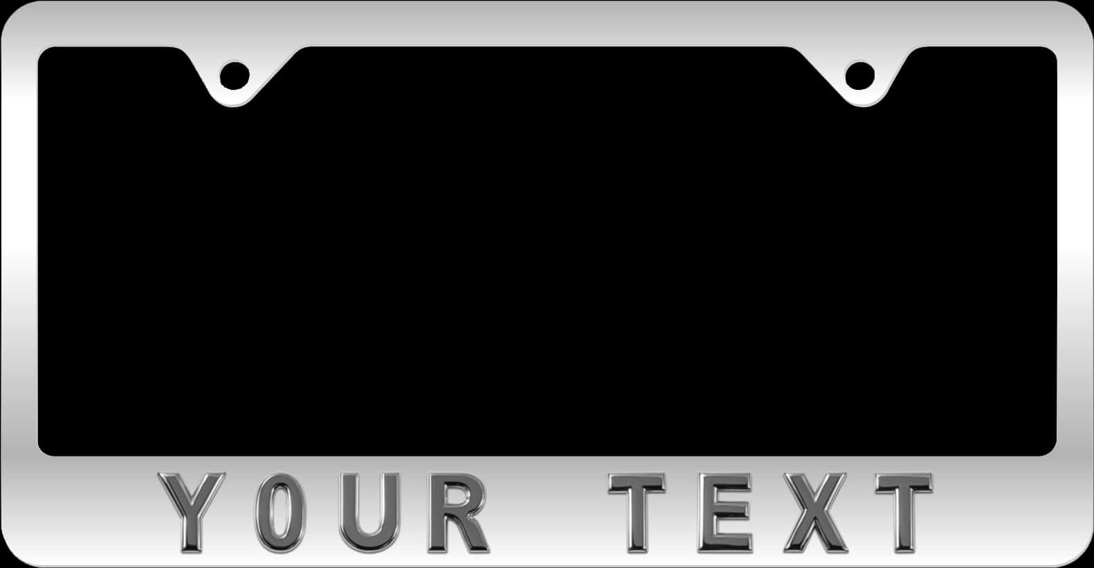 Blank License Plate Template PNG