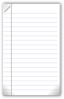Blank Lined Notebook Paper PNG