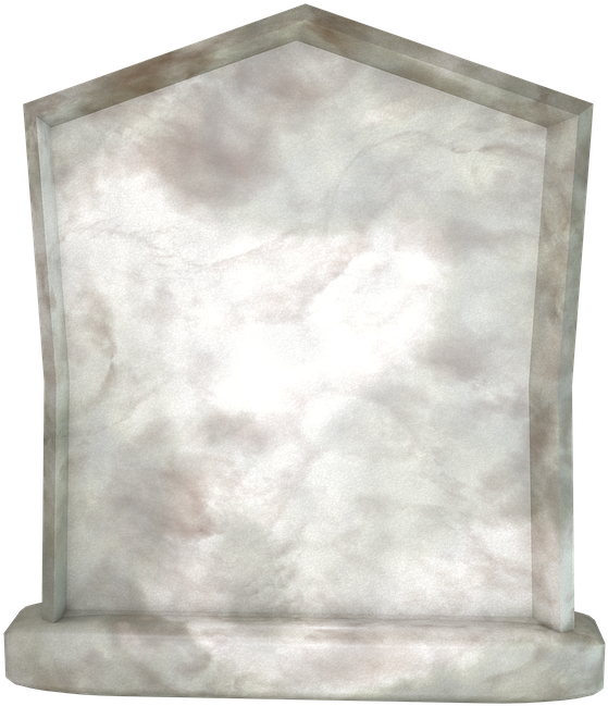 Blank Marble Tombstone PNG