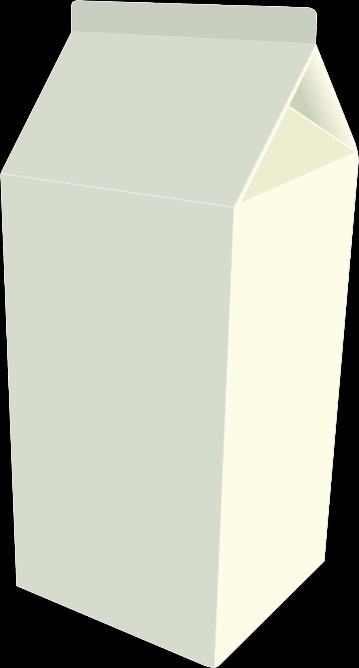 Blank Milk Carton Graphic SVG