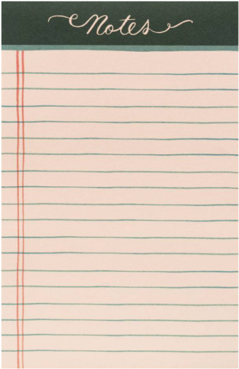 Blank Notebook Paperwith Notes Header PNG