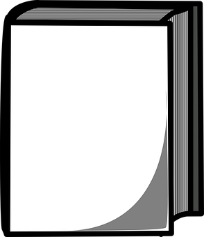 Blank Open Book Graphic PNG