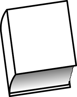 Blank Open Book Graphic PNG