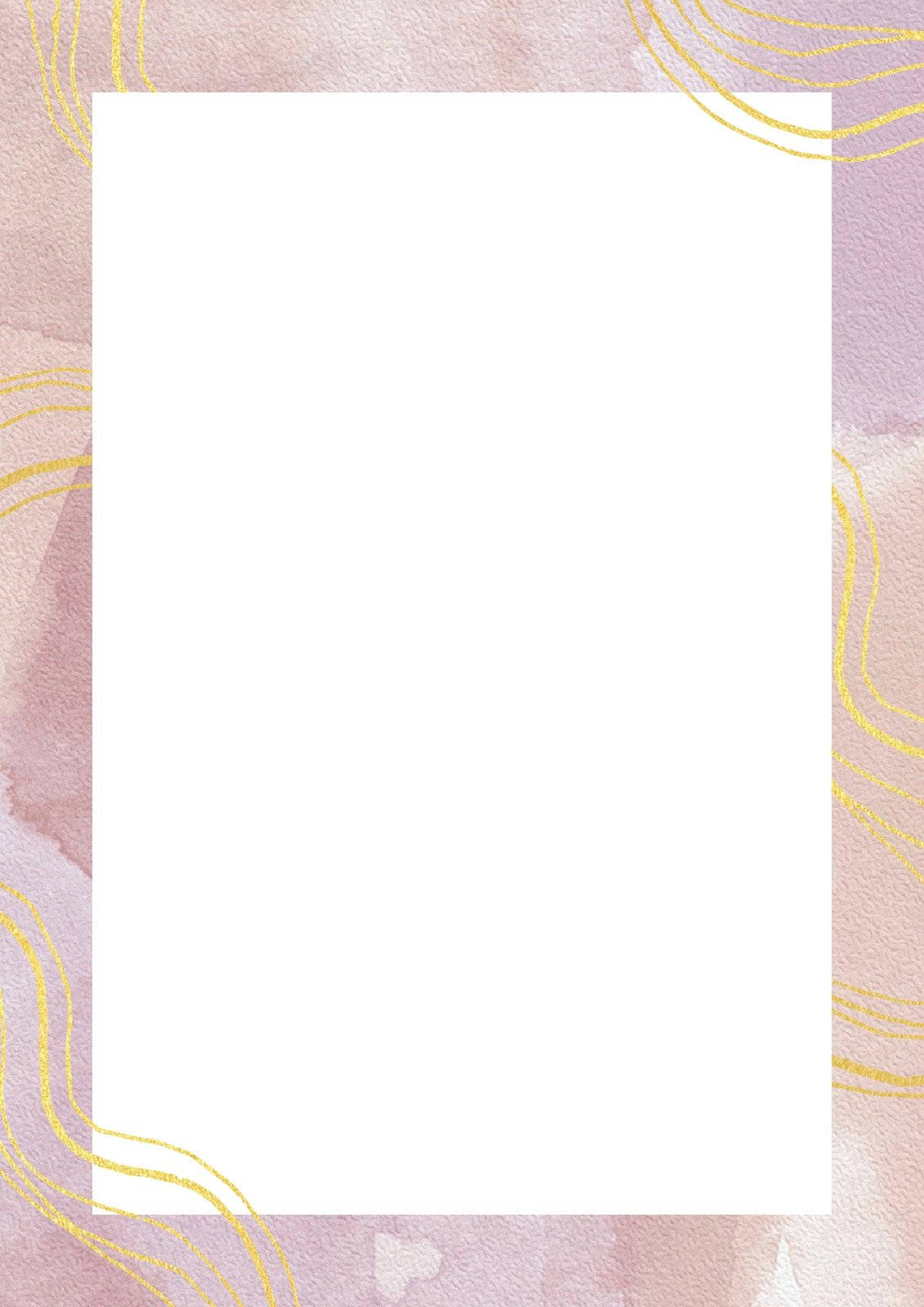 Blank Page Gold&Pink Aesthetic Wallpaper