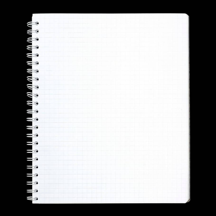 Blank Wirebound Notebook Page Wallpaper