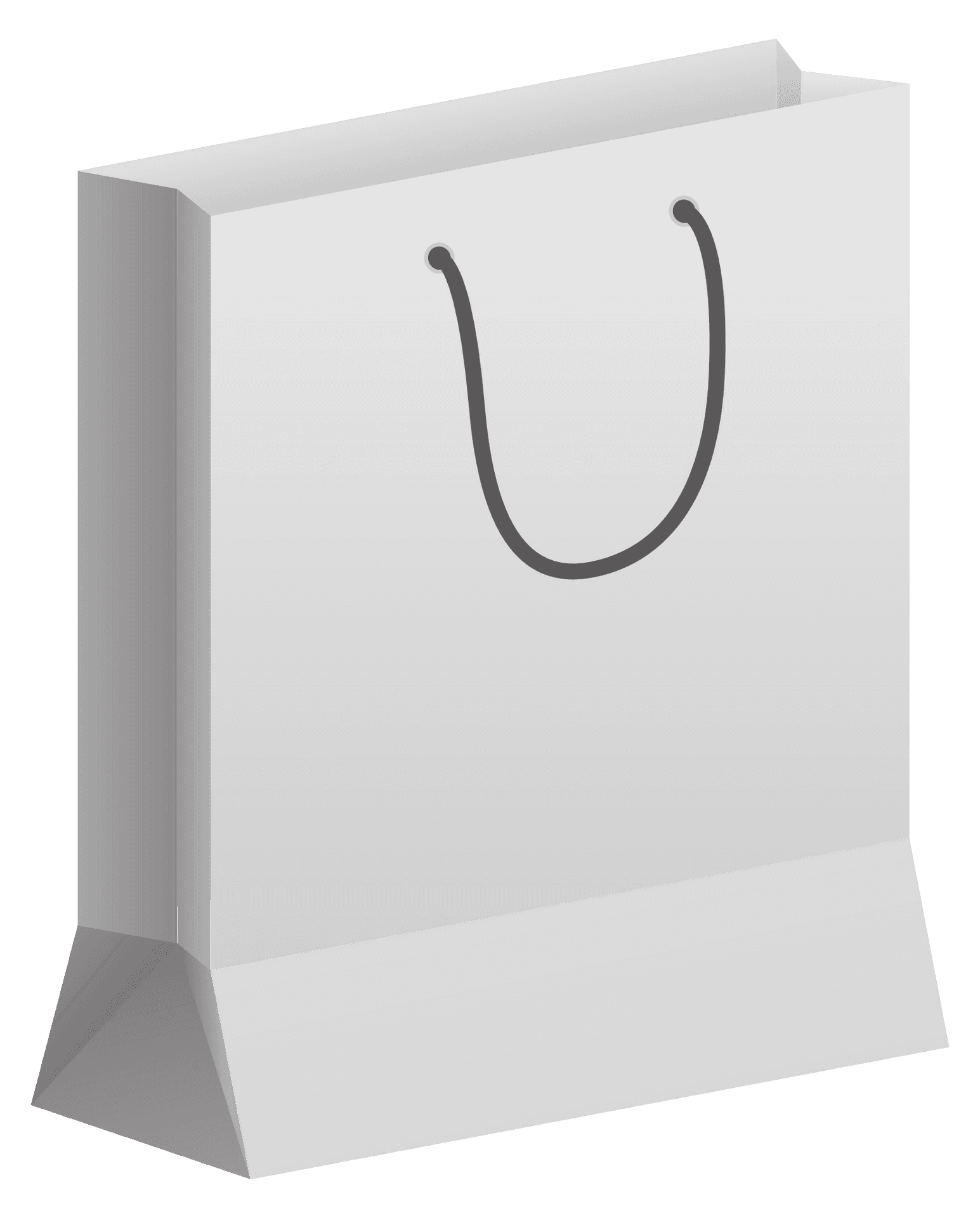 Blank Paper Shopping Bag PNG