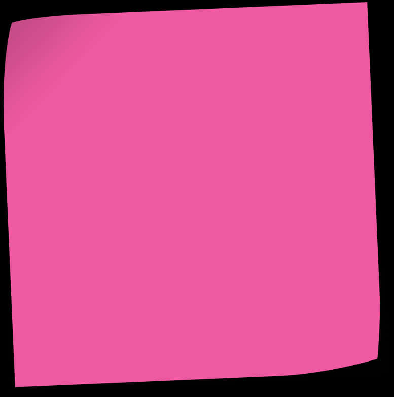 Blank Pink Sticky Note PNG