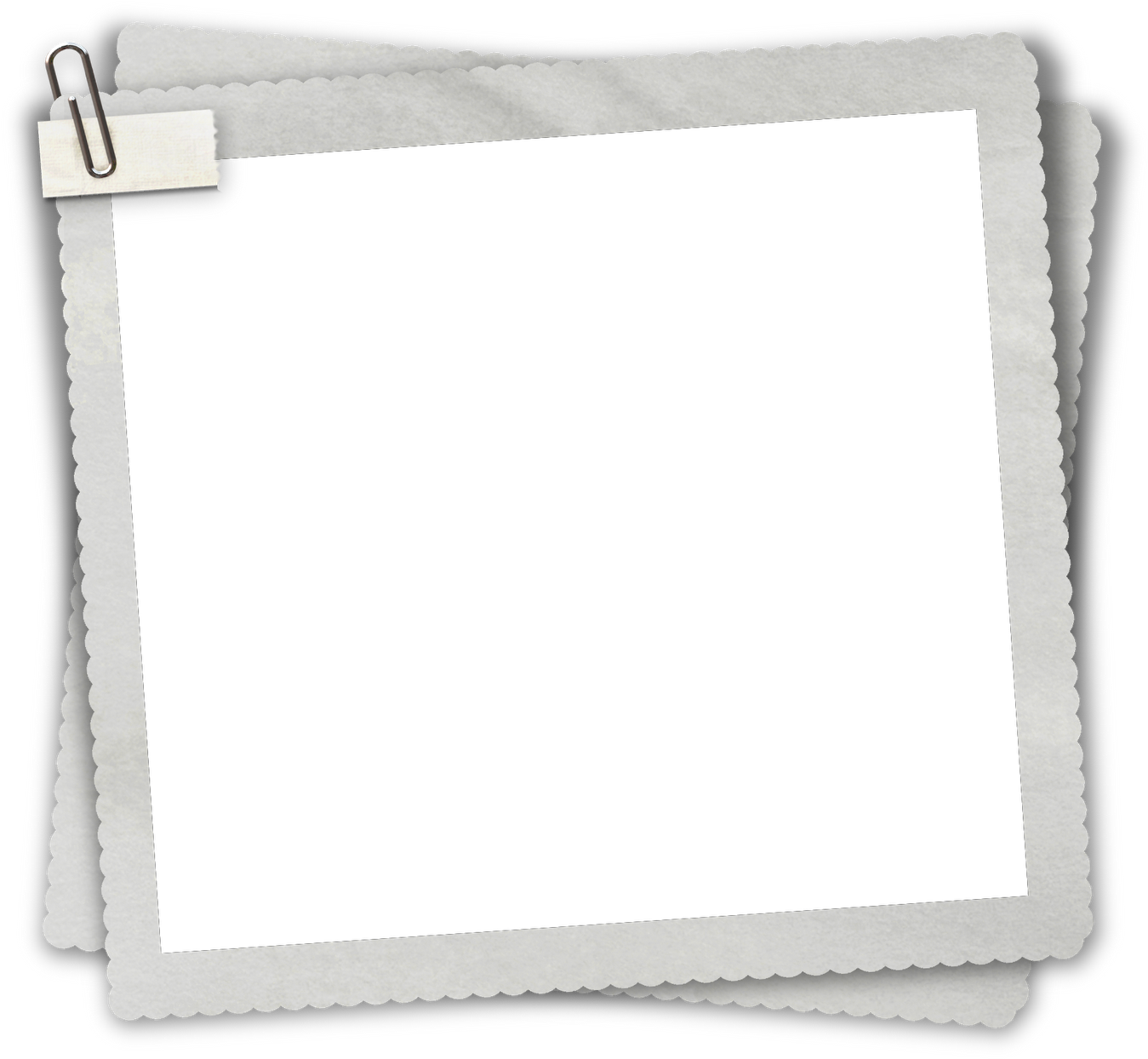 Blank Polaroid Frame Template PNG