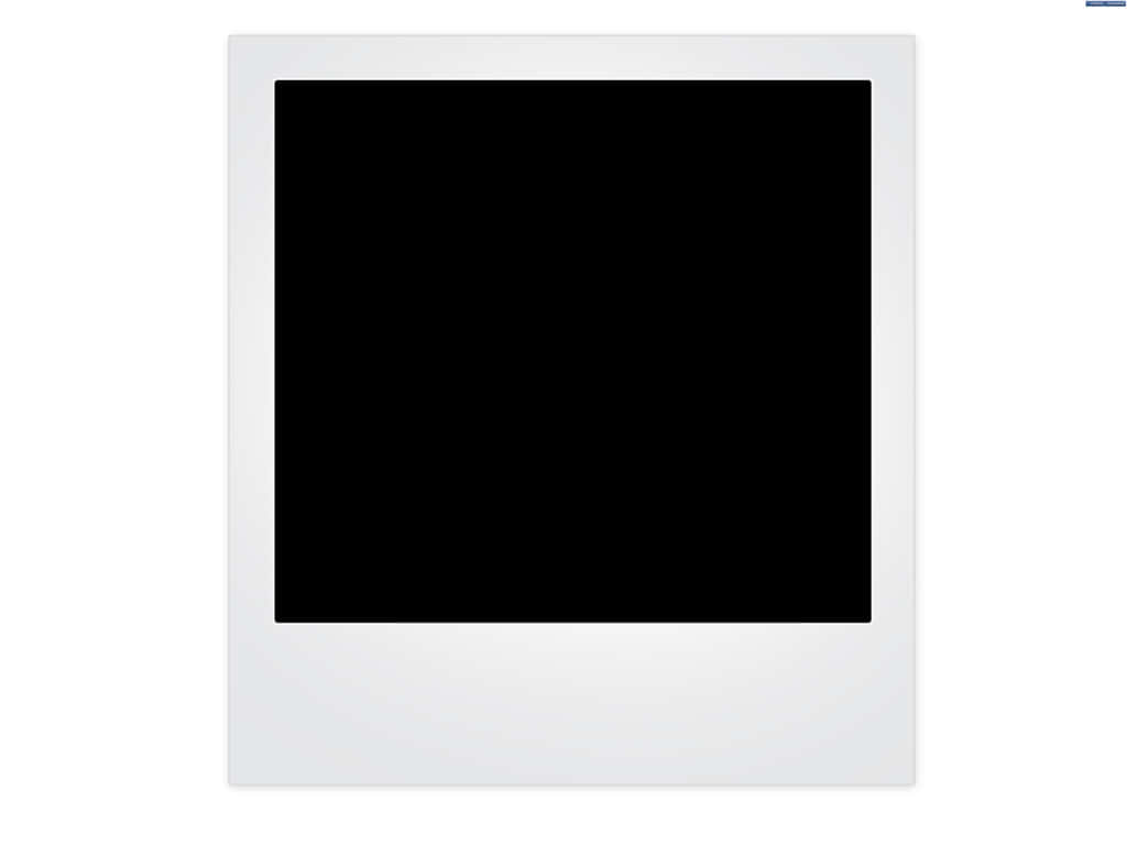 Blank Polaroid Frameon White Background PNG