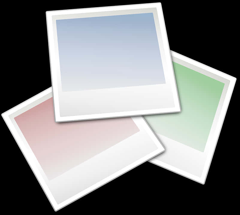 Blank Polaroid Frames PNG