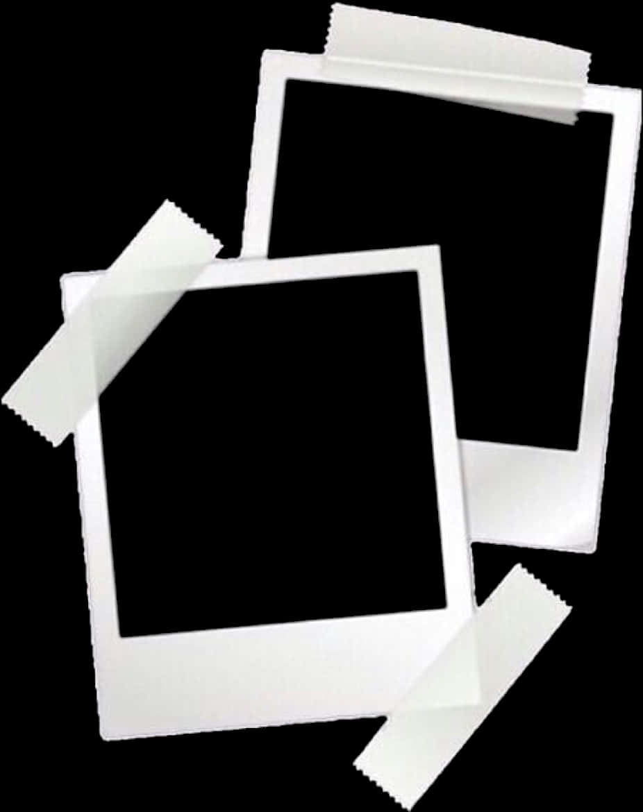 Blank Polaroid Frames Overlay PNG