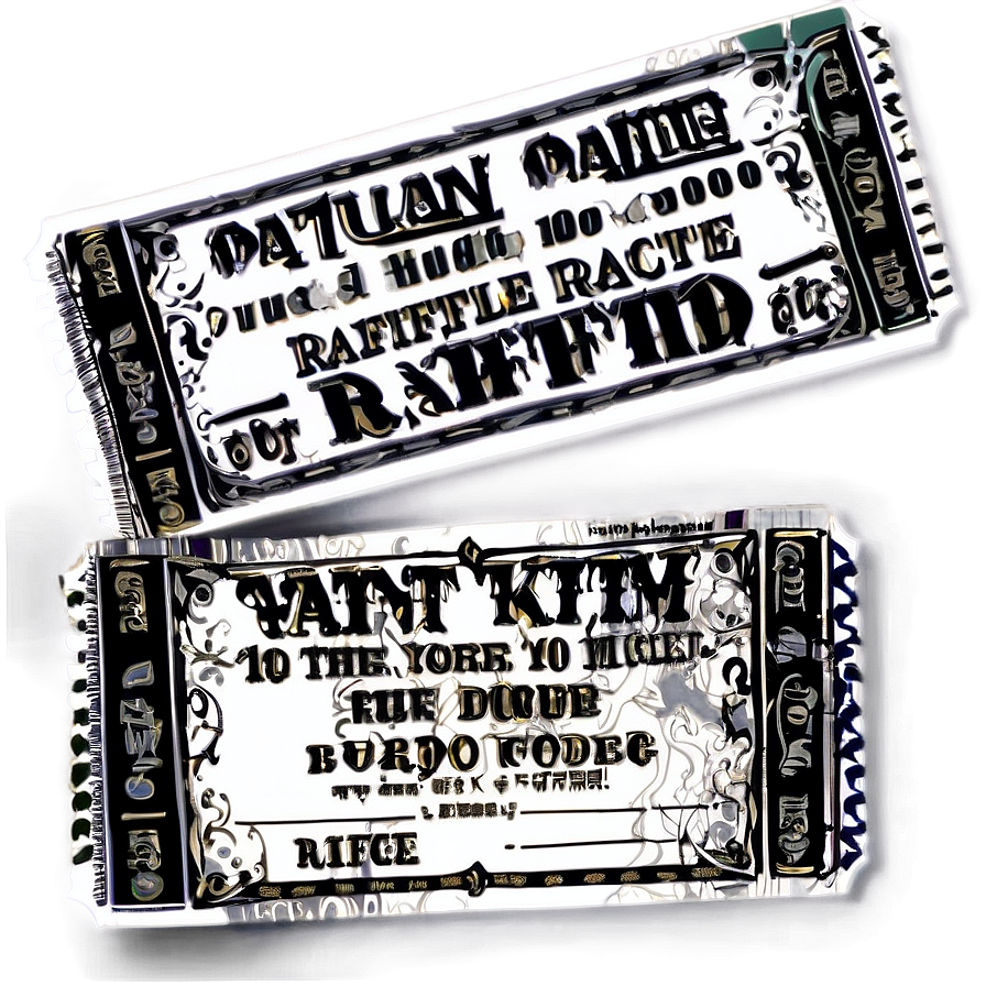 Blank Raffle Ticket Template Png Dli PNG