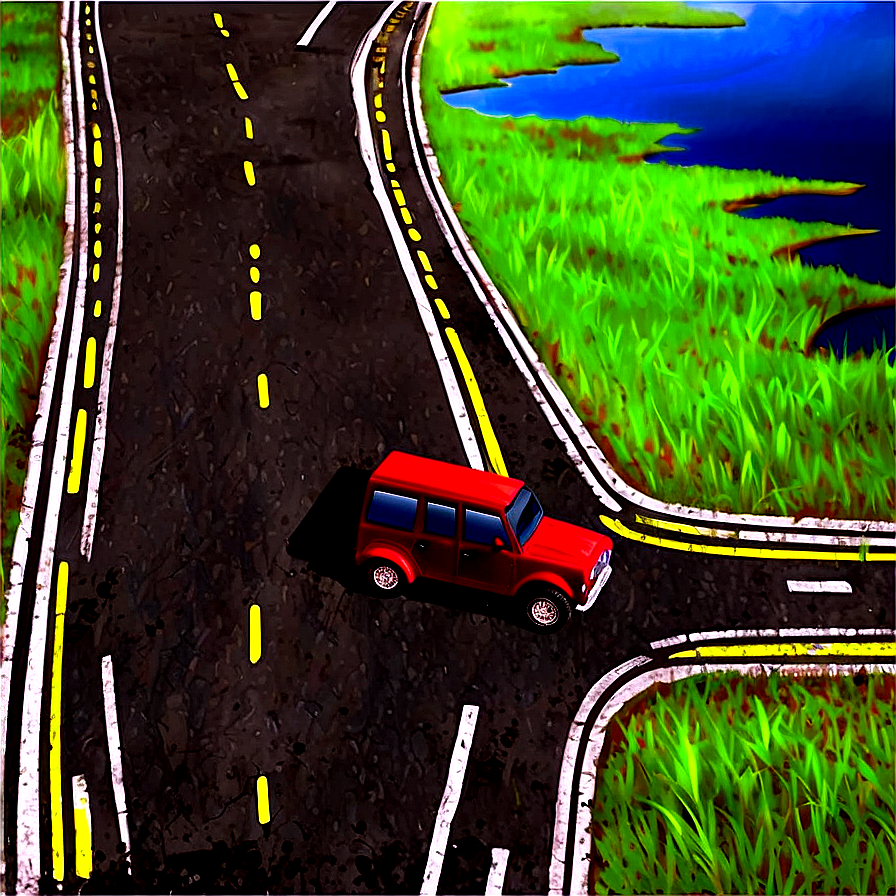 Blank Road Map Png 06262024 PNG