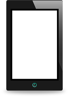 Blank Smartphone Screen Template PNG