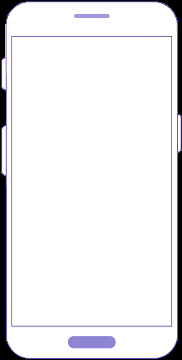 Blank Smartphone Template PNG