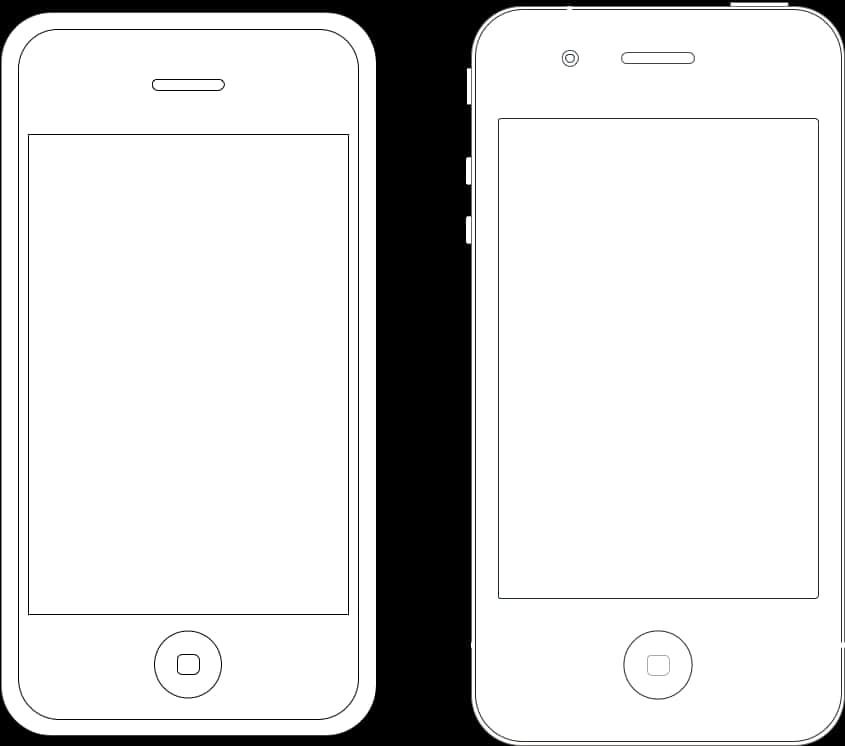 Blank Smartphone Templates PNG