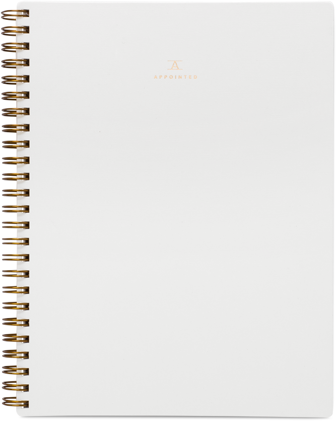 Blank Spiral Notebook Clipart PNG