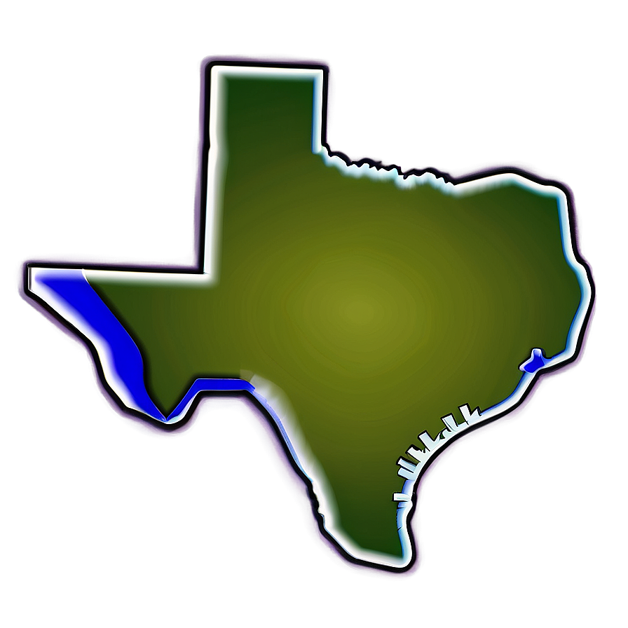 Blank Texas Map Outline Png 05252024 PNG