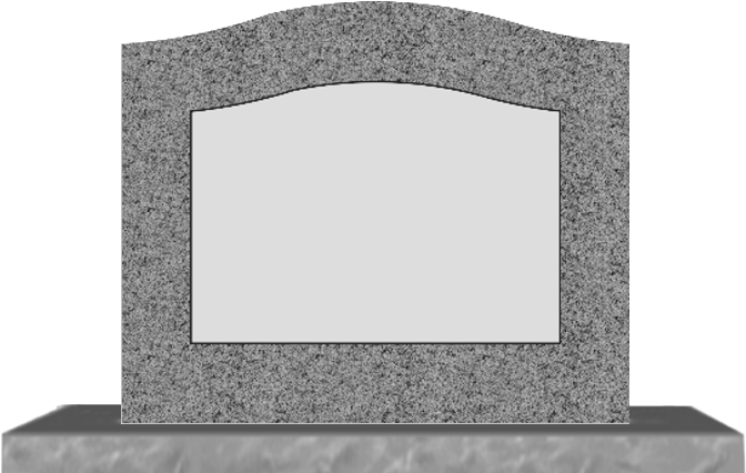 Blank Tombstone Template PNG