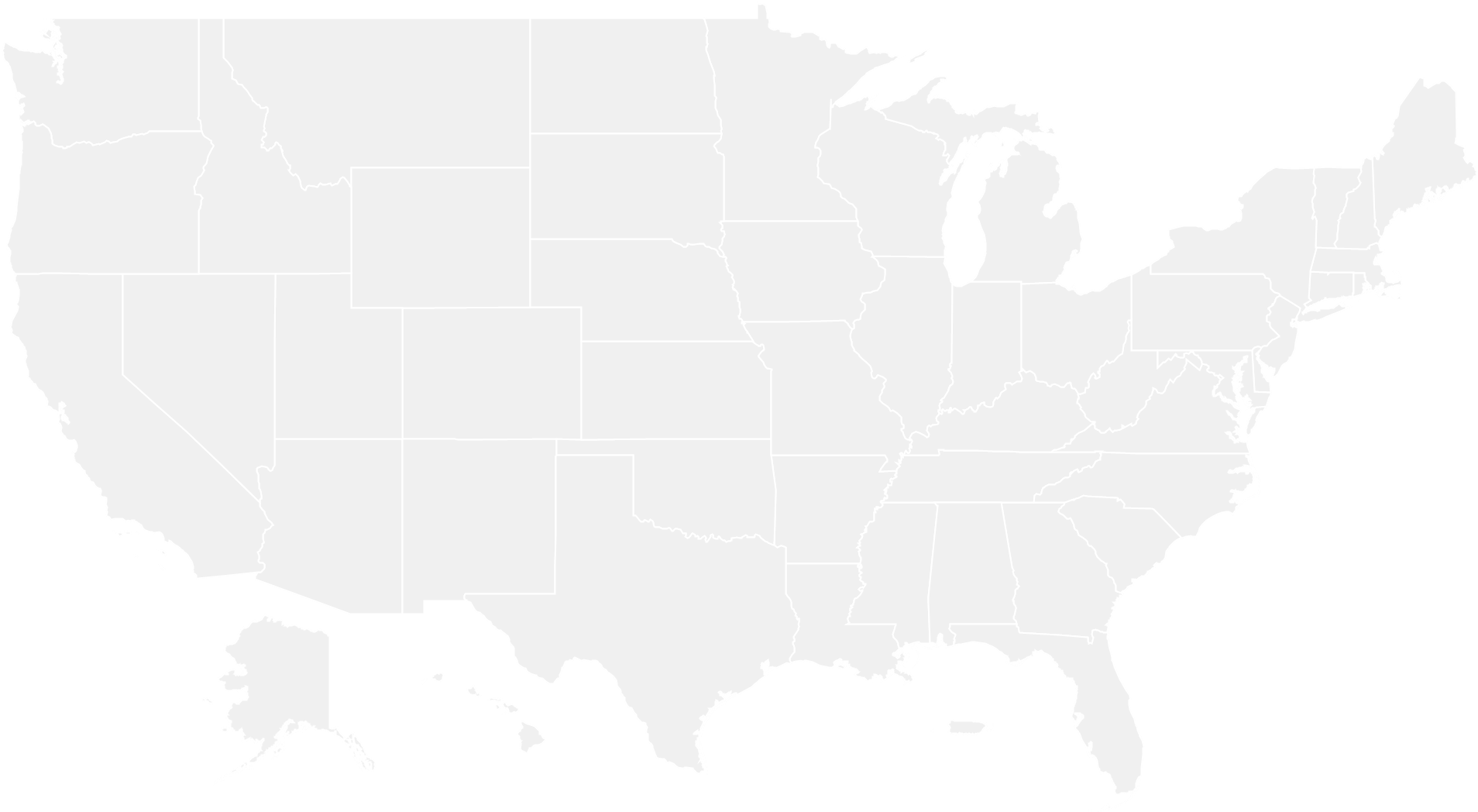 Blank U S A Map Outline PNG