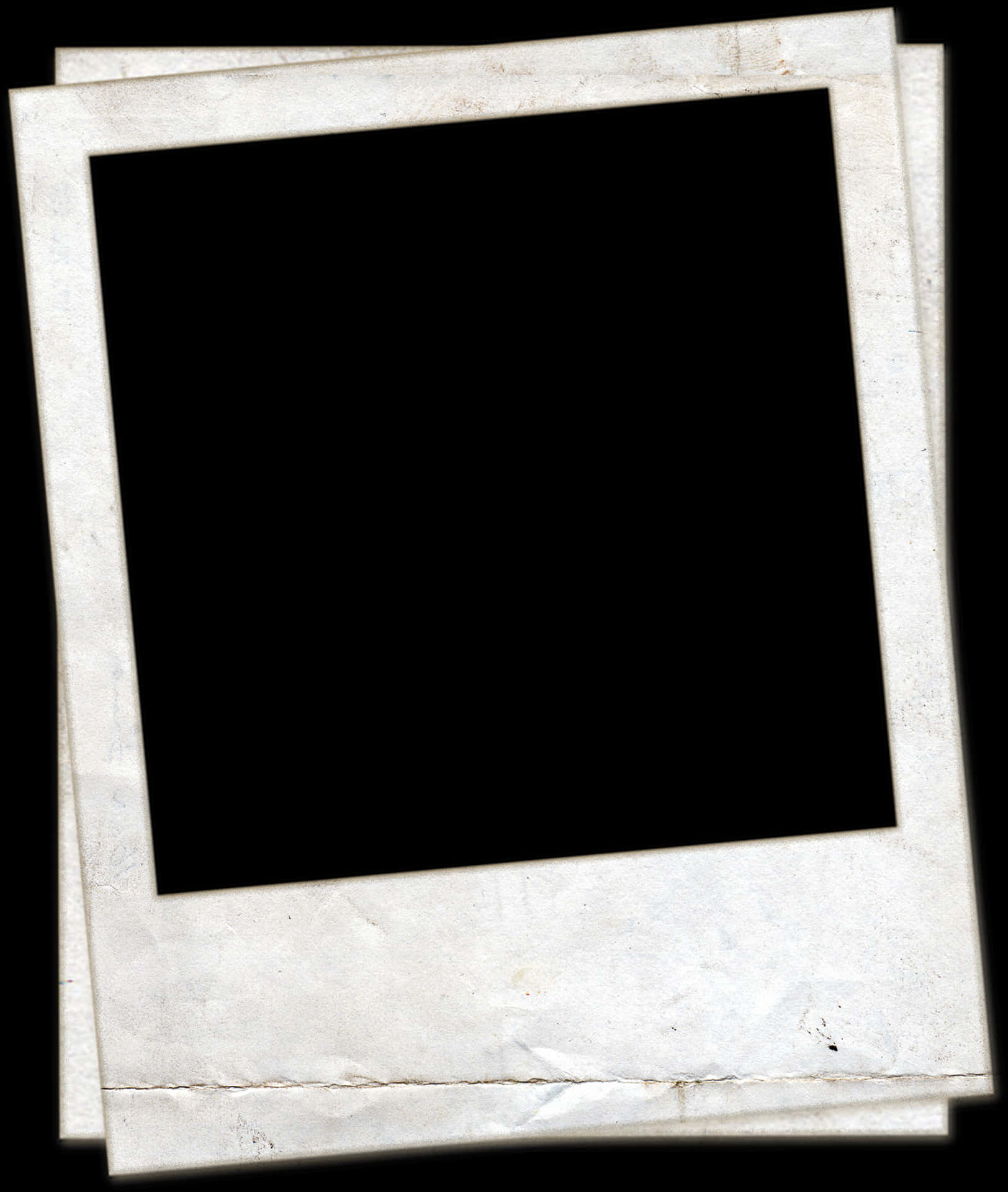 Blank Vintage Polaroid Frame PNG
