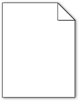 Blank White Paper Corner Folded PNG