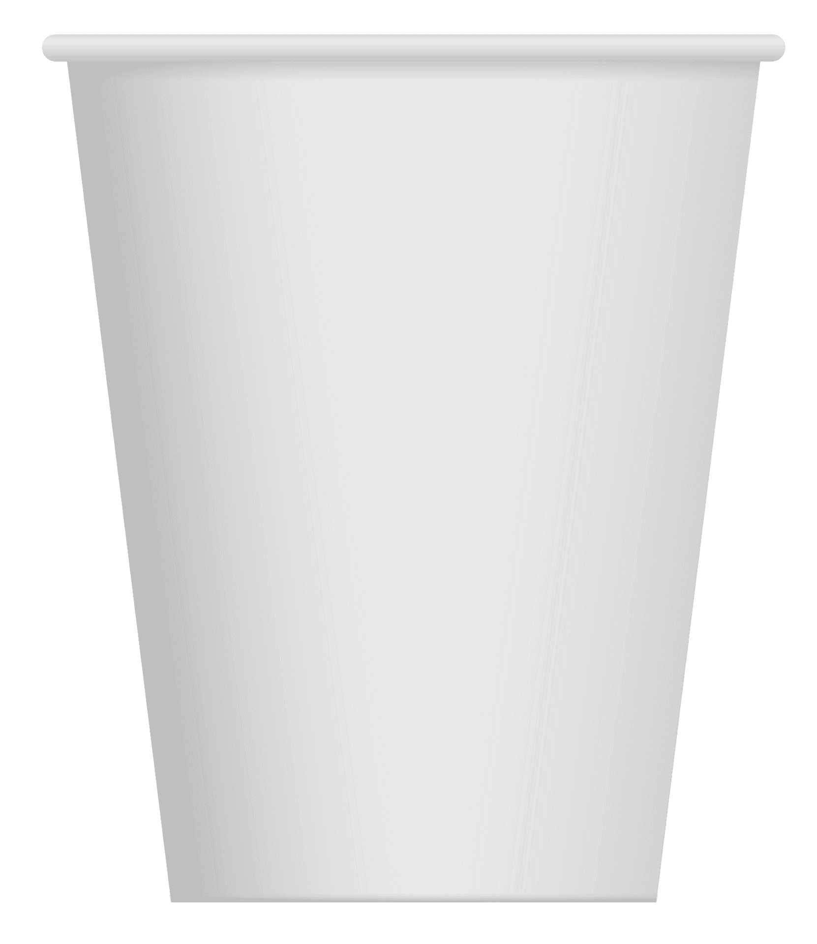 Blank White Paper Cup PNG