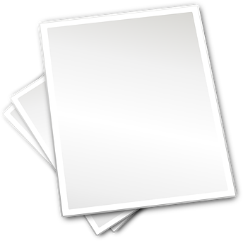 Blank White Paper Sheets PNG