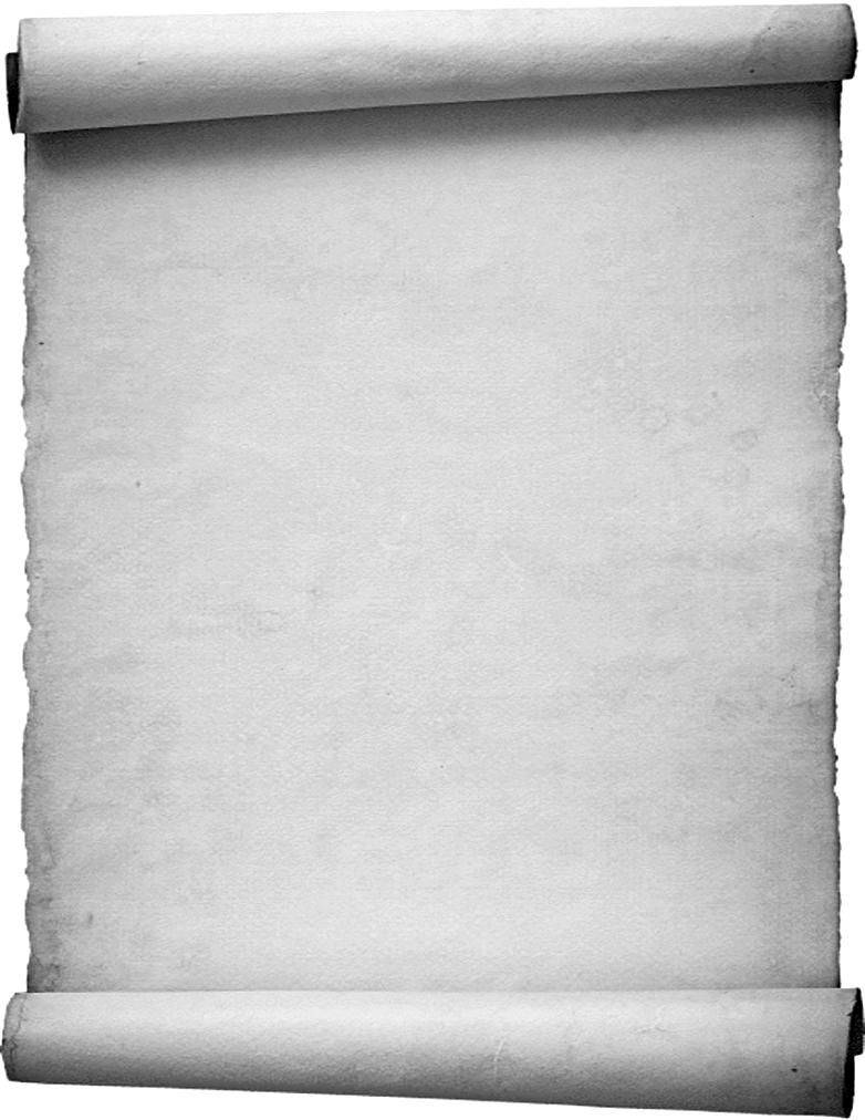 Blank White Scroll On White Picture
